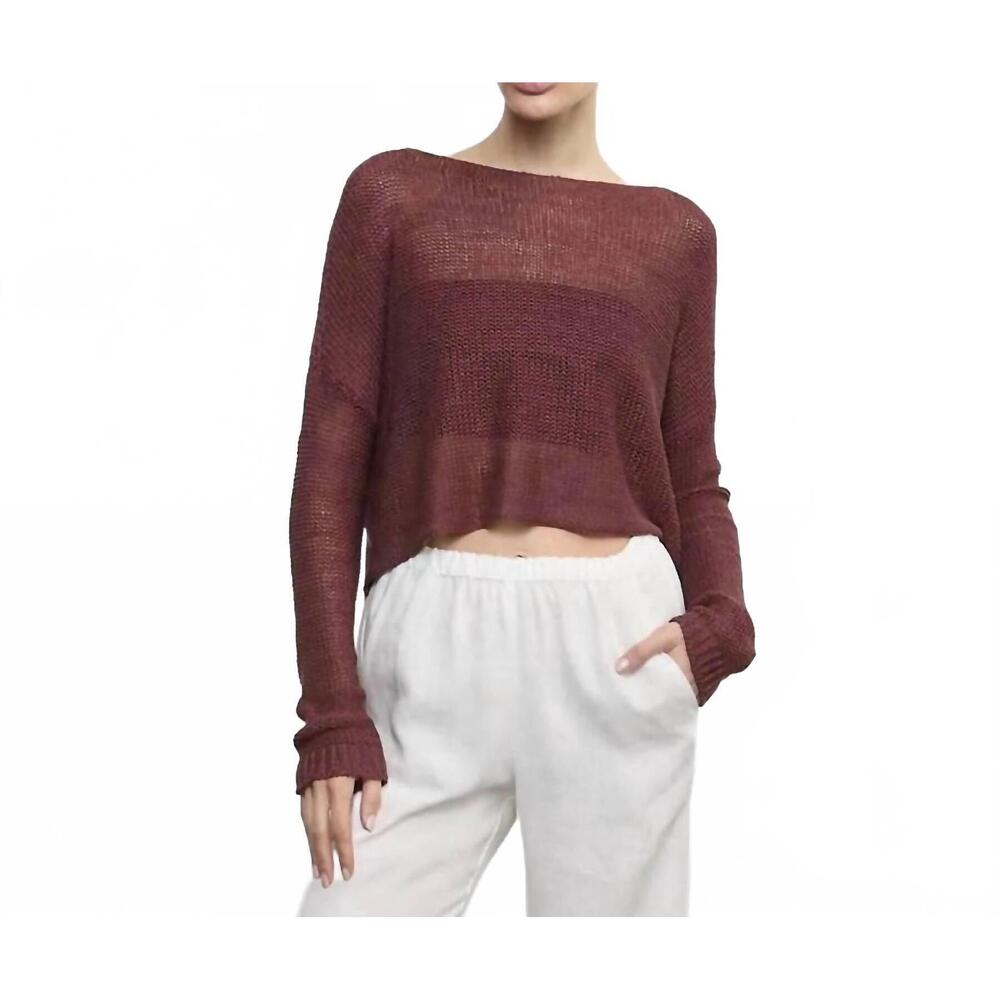 NEW ENZA COSTA essential bandeau top in berry